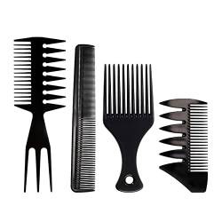 Layhou 3-in-1-Kunststoffkämme Detangling Haar Kamm Breiter Zahnkamm Antistatischer Kamm Friseur Styling-Tool (#3) von Layhou