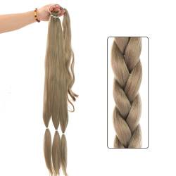 Layhou Geflochtene Perücke für Damen mit langem Haar, Pferdeschwanz, modische synthetische Wickelhaarverlängerung mit Stirnband, natürliches Pferdeschwanz-Haarteil für Frauen, 78,7 cm, 150 g von Layhou