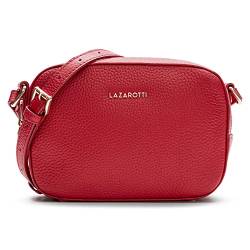 Lazarotti Bologna Leder Umhängetasche Damen | längenverstellbarer Schultergurt | mittelgroße Crossbody Bag 19 cm von Lazarotti