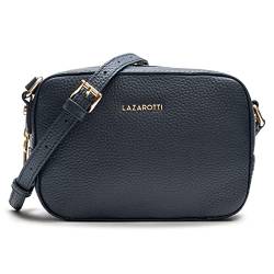 Lazarotti Bologna Leder Umhängetasche Damen | längenverstellbarer Schultergurt | mittelgroße Crossbody Bag 19 cm von Lazarotti