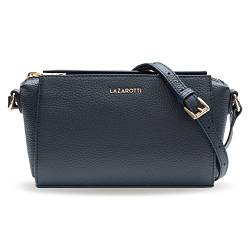 Lazarotti Bologna Leder Umhängetasche Damen | verstellbarer Schultergurt | mittelgroße Crossbody Bag | Schultertasche 20 cm von Lazarotti