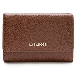 Lazarotti Bologna XL Leder Damen-Geldbörse | großes Reißverschlussfach, 15 Kartenfächer, RFID-Schutz | 14 x 10 x 3,5 cm (2 Breiten einstellbar) von Lazarotti