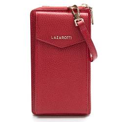 Lazarotti Bologna XL Leder Damen-Geldbörse & Handytasche (2-in-1) | 16 Kartenfächer | zum Umhängen mit RFID-Schutz 11 x 3,5 x 19 cm von Lazarotti