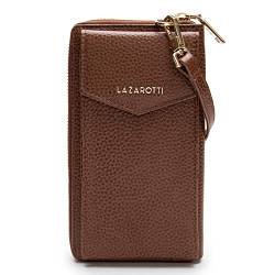 Lazarotti Bologna XL Leder Damen-Geldbörse & Handytasche (2-in-1) | 16 Kartenfächer | zum Umhängen mit RFID-Schutz 11 x 3,5 x 19 cm von Lazarotti