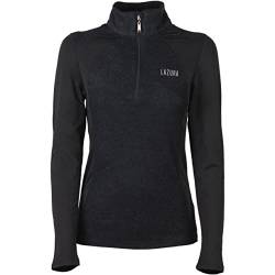 Lazura - Damen Funktionsshirt Stella | Laufshirt mit hoher Wärmehaltung | schnelltrocknend & atmungsaktiv | schwarzes Langarm Sportshirt | Damen Sport Oberteil in Größe S von Lazura