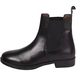 Lazura - Jodhpur Reitstiefelette Basic Plus | Kinder, Herren & Damen Stiefeletten mit Elastikeinsatz & Pull-On | schwarze Chelsea Boots aus Leder | Reitschuhe in Größe 38 von Lazura