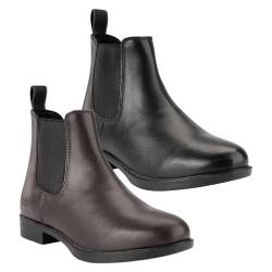 Lazura - Jodhpur Winter Reitstiefeletten Classic | Herren & Damen Stiefeletten aus Leder | Chelsea Boots in Braun | Schlupfstiefel mit Elastikeinsätzen & Pull-On | Reitschuhe in Größe 39 von Lazura