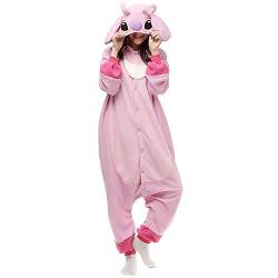 Lazutom Unisex Adult Pyjamas Cosplay Tier Onesie Nachtwäsche Nachtwäsche (Lilo and Stitch Pink, M) von Lazutom