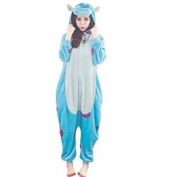 Lazutom Unisex Erwachsene Winter Tier Halloween Kostüm Strampler Erwachsene Schlafanzug Cosplay (L: Height from 170cm- 178 cm, Sully) von Lazutom