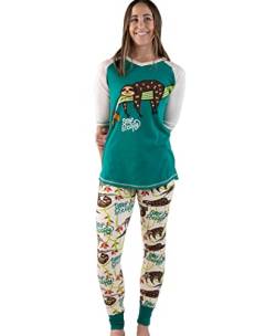 Lazy One Damen-Pyjama-Leggings und Tall Tee Sets mit niedlichen lustigen Prints - mehrfarbig - Medium von Lazy One