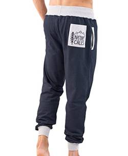 Lazy One Herren Jogger Sweatpants Gemütlich Warm Taschen, Nature Calls Herren Jogger, Klein von Lazy One