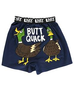 Lazy One Lustige Tier-Boxershorts, lustige Boxershorts, humorvolle Unterwäsche, Gag Geschenke für Männer, Butt Quack Boxer, XXX-Large von Lazy One