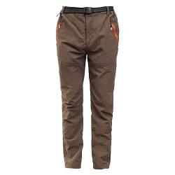 Lazzboy Jogginghose Damen Lang Schnell Trocknende Wind Und Regenfeste Outdoor-Sporthose Für Zum Bergsteigen Wanderhose Wasserdicht Skihose Softshellhose Winddicht Trekkinghose (Kaffee,4XL) von Lazzboy