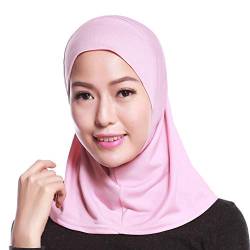 Lazzboy Schal Beading India Hat Muslim Ruffle Cancer Chemo Wrap Cap Scarf Hijab Kopftuch Für Muslimische Frauen Kopfbedeckung Solide Weiche Maxi(Rosa) von Lazzboy