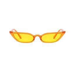Lazzboy Unisex Sonnenbrille Retro Fashion Sunglass Sonnenbrillen Frauen Schatten Freien Groß Randlose Diamant-schneidlinse Classic LY019090311(Gelb) von Lazzboy