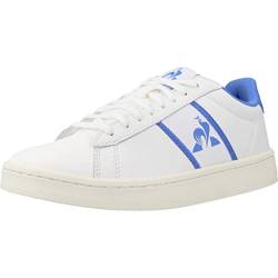 Le Coq Sportif Damen Classic Soft W Optical White/Blue Sneaker, Optisches Weiß, Blau, Bonnet, 37 EU von Le Coq Sportif