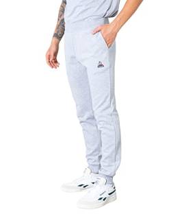 Le Coq Sportif Herren ESS Pant M Essentiels Nr. 2 Slim Sportanzug Hose, groß, grau, hell, Hellgrau meliert, L von Le Coq Sportif