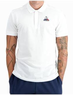 Le Coq Sportif Herren ESS Polo Ss Nr. 2 M New Optical White T-Shirt, weiß, XL von Le Coq Sportif