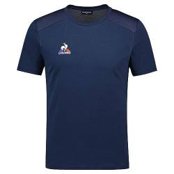 Le Coq Sportif Herren Tennis Tee Ss N°4 M Dress Blues T-Shirt, Blau, L von Le Coq Sportif