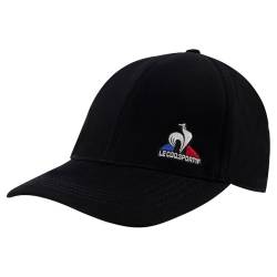 Le Coq Sportif Unisex ESS Cap Nr. 2 Black Baseballkappe, schwarz, Einheitsgröße von Le Coq Sportif