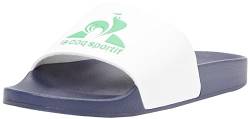 Le Coq Sportif Unisex Slide Hf Fef Dress Blue/White/Green Sneaker, Kleid blau, weiß, grün, 48 EU von Le Coq Sportif