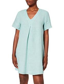 Le Jardin du Lin Damen Kurzärmeliges, Plissiertes Vorderkleid Casual Dress, Jade, 36 EU von Le Jardin du Lin