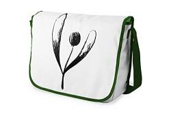 Le Jardin du Lin Digital Bedruckte Messenger Schultaschen mit Khaki Riemen für Mädchen und Jungen, Zurück zur Schule, Kuriertaschen für Schüler, Umhängetaschen, Größe: 29x36 Cm von Le Jardin du Lin