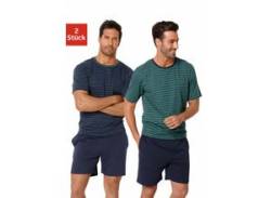 Pyjama LE JOGGER Gr. 48/50, bunt (petrol, marine) Herren Homewear-Sets Pyjamas von Le Jogger