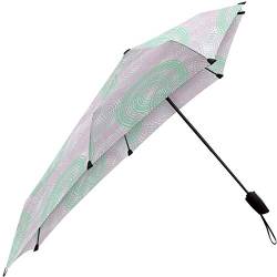 Le Monde du Senz Regenschirm mit Sturmschutz faltbar und automatischer Öffnung, 28 cm, lila/grün von Le Monde du Parapluie