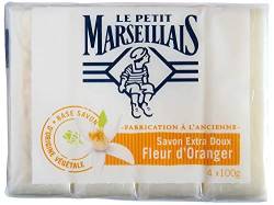 Le Petit Marseillais, Extra süße Orangenblütenseife 4 x 100 g von Le Petit Marseillais