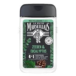 Le Petit Marseillais 4in1 Duschgel mit Meeresen und Eukalyptus, pH-neutral für die Haut und dermatologisch getestet, 12x250 ml von Le Petit Marseillais