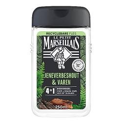 Le Petit Marseillais 4in1 Duschgel mit Wacholderholz und Farn, biologisch abbaubare Formel und dermatologisch getestet, 12x250 ml von Le Petit Marseillais