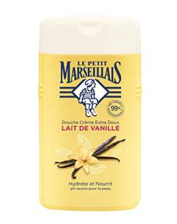 Le Petit Marseillais Dusche & Bain Creme, extra weich, spendet Feuchtigkeit und nährt Vanillemilch, 250 ml von Le Petit Marseillais