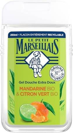 Le Petit Marseillais Duschgel, extra weich, Bio-Mandarine & Bio-Zitrone, 250 ml (Verpackung kann variieren) von Le Petit Marseillais