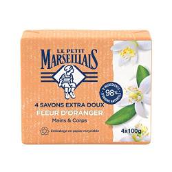 Le Petit Marseillais Kraft Seife Orangenblüte, 4 x 100 g von Le Petit Marseillais