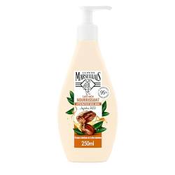 Le Petit Marseillais | Pflegende Jojoba Bio Pflegemilch (Pumpflasche 250 ml) - Feuchtigkeitsmilch für trockene und sehr trockene Haut - Körpermilch mit 95% natürlichen Inhaltsstoffen von Le Petit Marseillais