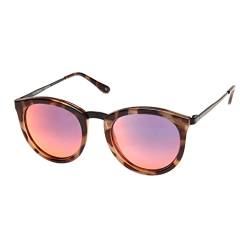 Le Specs Sonnenbrille NO SMIRKING Damen Herren Runde Rahmenform mit UV-Schutz von Le Specs