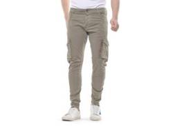 Cargohose LE TEMPS DES CERISES "ALBAN" Gr. 31, US-Größen, braun (khaki) Herren Hosen Cargohosen von Le Temps Des Cerises