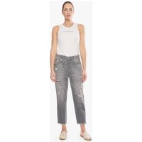 Le Temps Des Cerises 7/8-Hose JEAN FEMME COSY mit asymmetrischem Verschluss von Le Temps Des Cerises