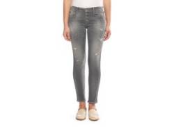 Slim-fit-Jeans LE TEMPS DES CERISES Gr. 33, EURO-Größen, grau (anthrazit) Damen Jeans Röhrenjeans von Le Temps Des Cerises