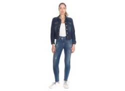 Slim-fit-Jeans LE TEMPS DES CERISES "POWERHIC" Gr. 26, US-Größen, blau Damen Jeans Röhrenjeans von Le Temps Des Cerises