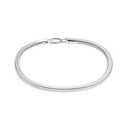 LeCalla Italienisches Schlangenketten-Armband aus 925er Sterlingsilber für Teenager und Frauen, 6,5 Zoll von LeCalla Links