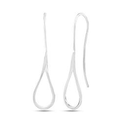LeCalla Sterling Silver Jewelry Threader Wire Light-Weight Drop Shape Dangle Earrings for Women von LeCalla