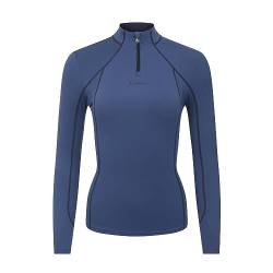 LeMieux Damen Baselayer Top - Langarm Athletic Thermal Shirts - Reitbekleidung & Ausrüstung für Reiten, Meerblau (Atlantic), 40 von LeMieux