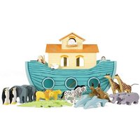 LeNoSa Spielzeug-Schiff Große Arche Noah • Spielwelt inkl. Figuren • Holzspielzeug für Kinder, (23-tlg) von LeNoSa