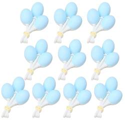 10Pcs Hair Clips Accessories DIY Multipurpose Bow Balloon Ornaments Hairband Accessories compatible with Bag Blue von Leadrop