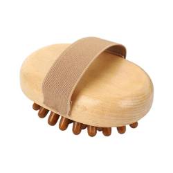 Keine Batterie Massagebürste Vielseitig Holz Haarkamm Körpermassagebürste Kompakt Leicht Ideal für Alle Haartypen Reisefreundlich A von Leadrop