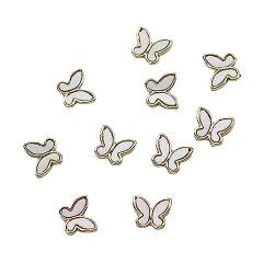 Nail Art Schmetterlinge Schmetterling Nail Art Dekoration Fingernagel Zubehör Dreidimensionale Golden von Leadrop