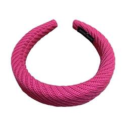 Schwamm Stirnband Damen Breites Band Elastisch für Haarstyling Baden Kochen Sport Anti-Rutsch Fixierung Zubehör mit Retro Deco C von Leadrop