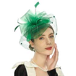 Fascinator Hut Durchsichtiges Netz Große Blume Schleier Retro Elegant Foto Prop Haarschmuck Frauen Hochzeit Cocktail Tee Party Brautmütze von Leadthin